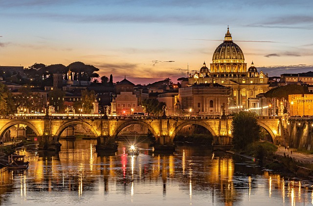 roma al tramonto